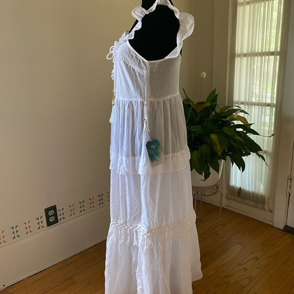 True Destinations Resort Wear Full Length Sleeveless Dress/CoverUp - NWT - Small - Picture 3 of 7